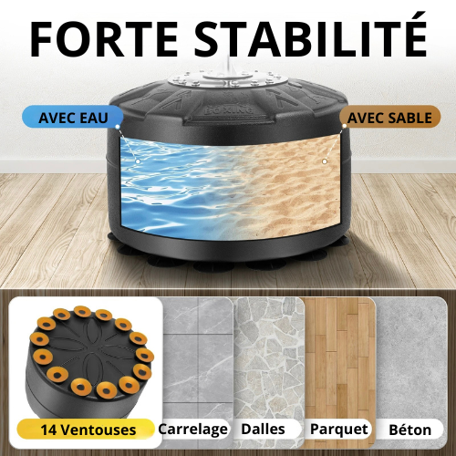 Sac de Frappe Réflexe Pro – Avec Barre Rotative et Balle Intégrée