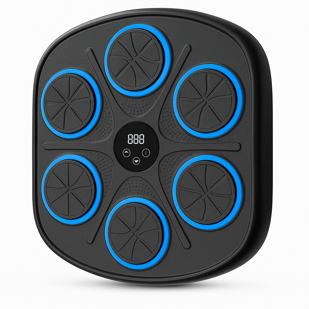 Machine de Boxe Musicale Murale avec Lumières LED RGB & Bluetooth – Gants Offerts