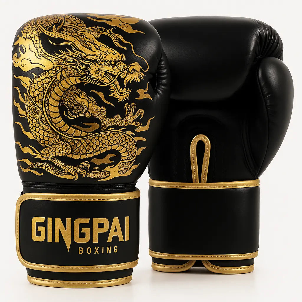 Paire de Gants de Boxe GINGPAI Motif Dragon RINGZ-SHOP