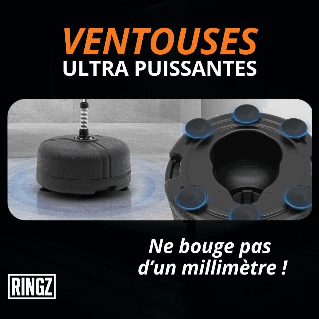 Sac de frappe sur pied 360° réglable 120-160 cm - Polyvalent