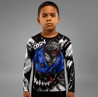 Rashguard à Manches Longues pour Enfants - Gorilla Fury