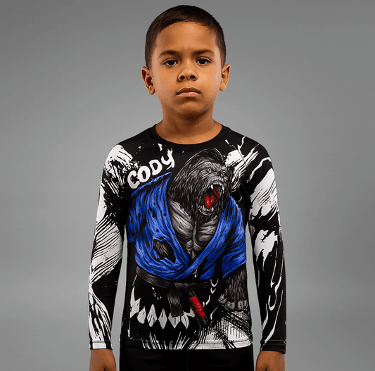 Rashguard à Manches Longues pour Enfants - Gorilla Fury