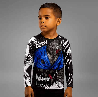 Rashguard à Manches Longues pour Enfants - Gorilla Fury