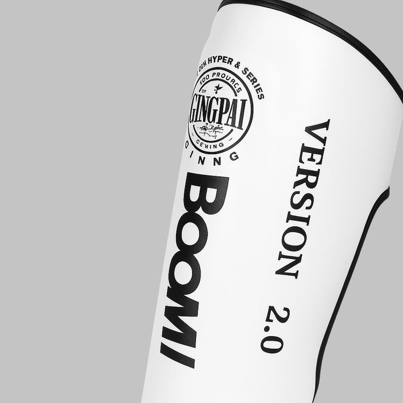 Protège-tibias boxe GINGPAI BoomGuard - Version 2.0 renforcée