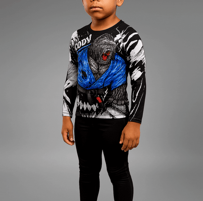 Rashguard à Manches Longues pour Enfants - Gorilla Fury