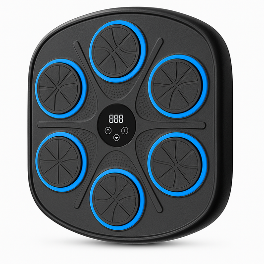 Machine de Boxe Musicale Murale avec Lumières LED RGB & Bluetooth – Gants Offerts