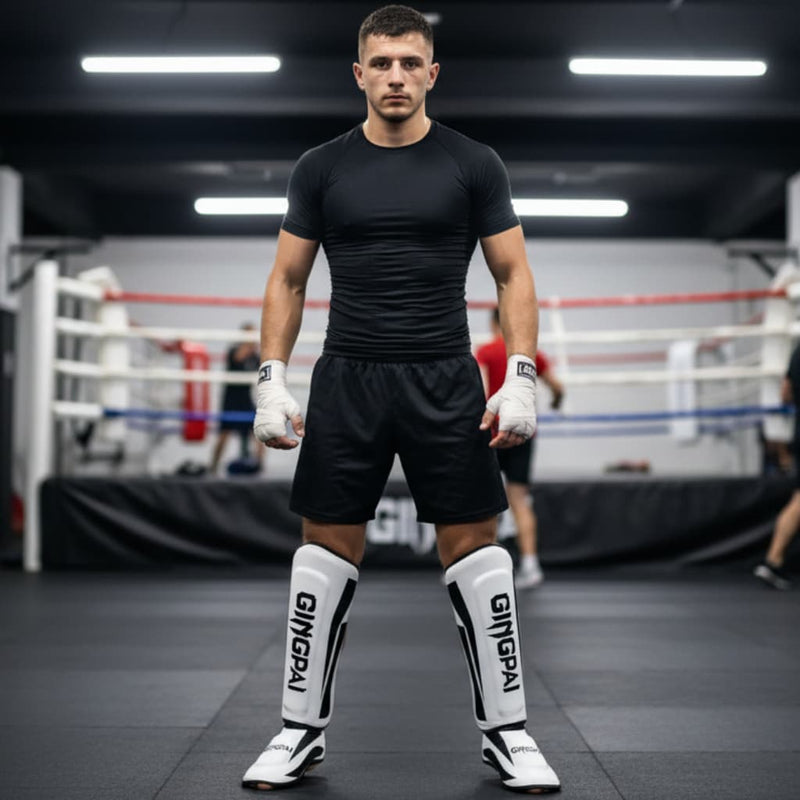 Protège-tibias boxe GINGPAI Classic One