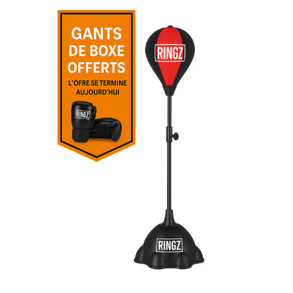 Sac de frappe sur pied RINGZ - Gants Offerts