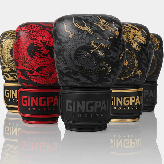 Paire de Gants de Boxe GINGPAI Motif Dragon RINGZ-SHOP