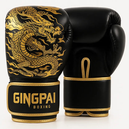Paire de Gants de Boxe GINGPAI Motif Dragon RINGZ-SHOP