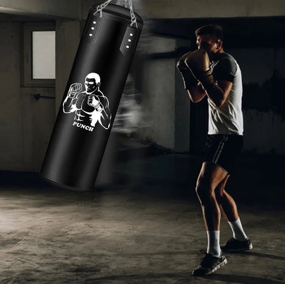 Sac de Boxe Professionnel 120 cm Livré vide – Kit Complet avec Gants, Réflex Ball, Protections et Accessoires RINGZ-SHOP