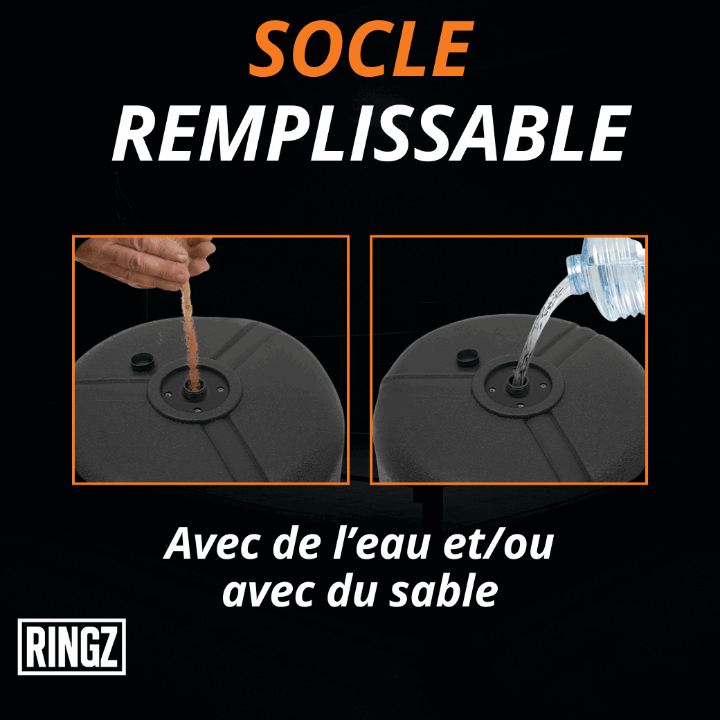 Sac de frappe sur pied 360° réglable 120-160 cm - Polyvalent