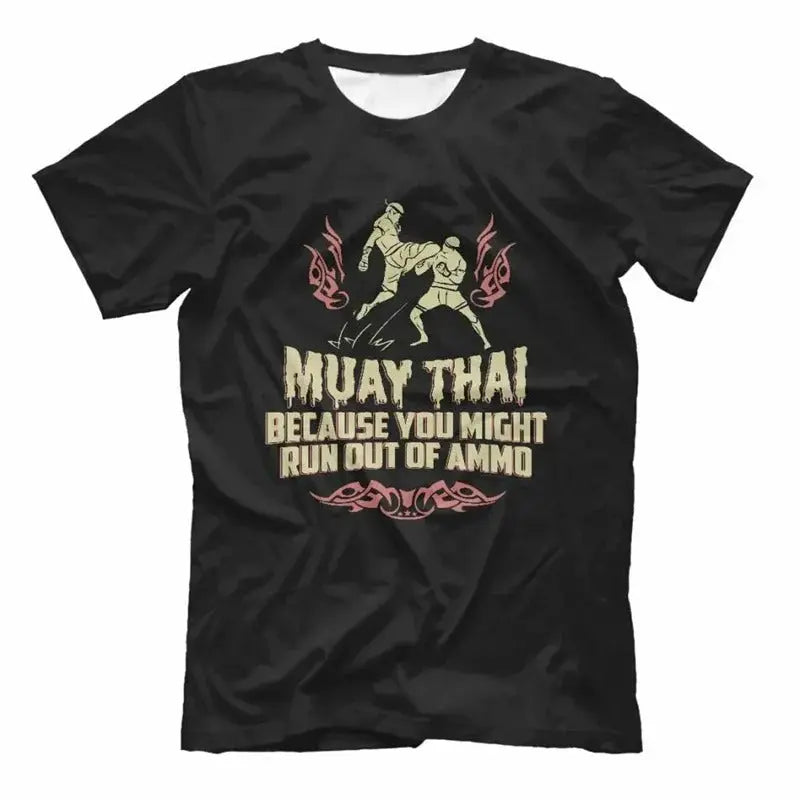 T-shirt Muay Thaï – Noir RINGZ-SHOP