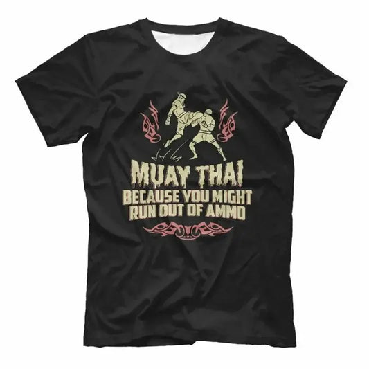 T-shirt Muay Thaï – Noir RINGZ-SHOP