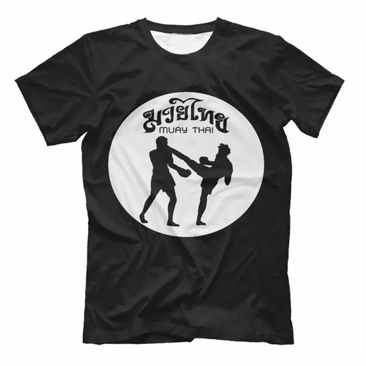 T-shirt Muay Thaï – Blanc et Noir
